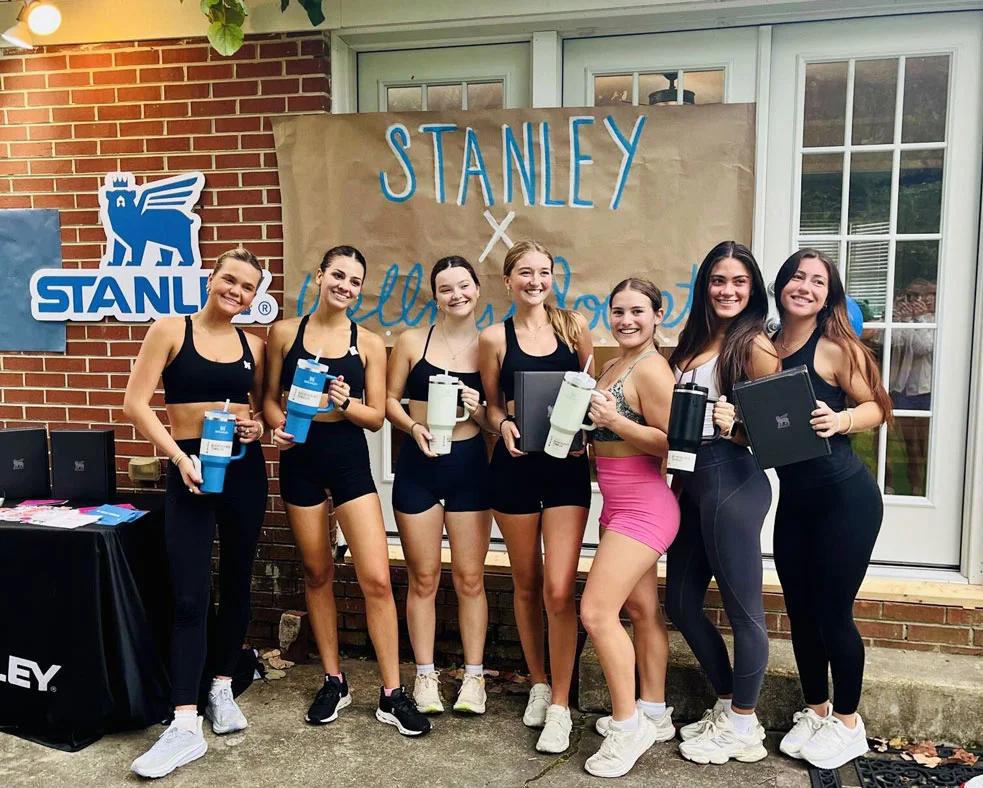 Group of woman with tumblers