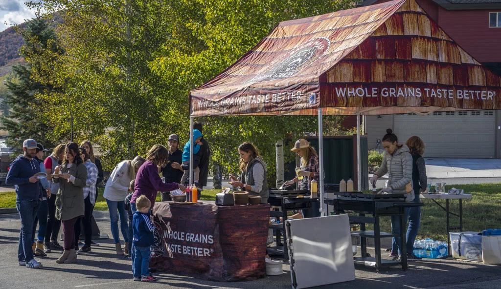 whole grain outdoor booth