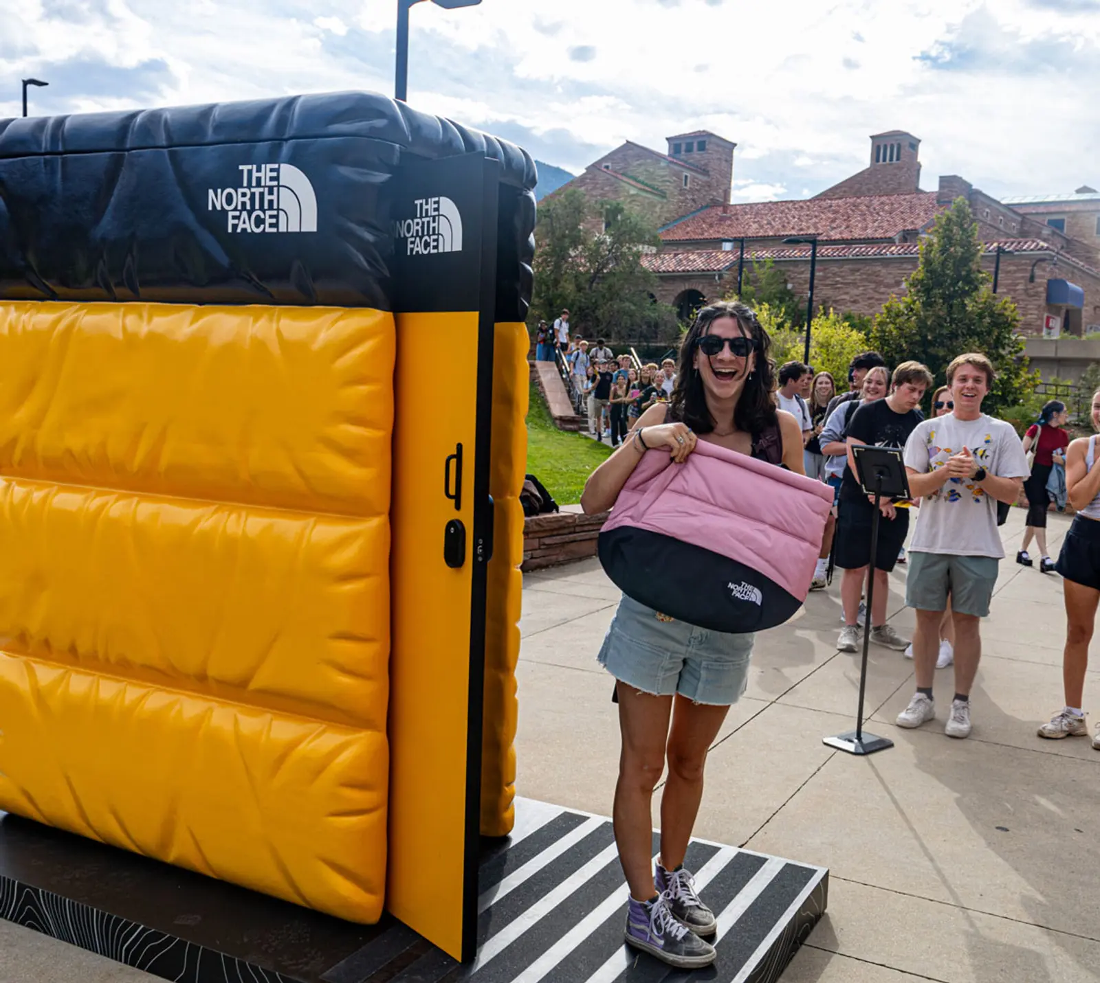 woman at a marketing activation 