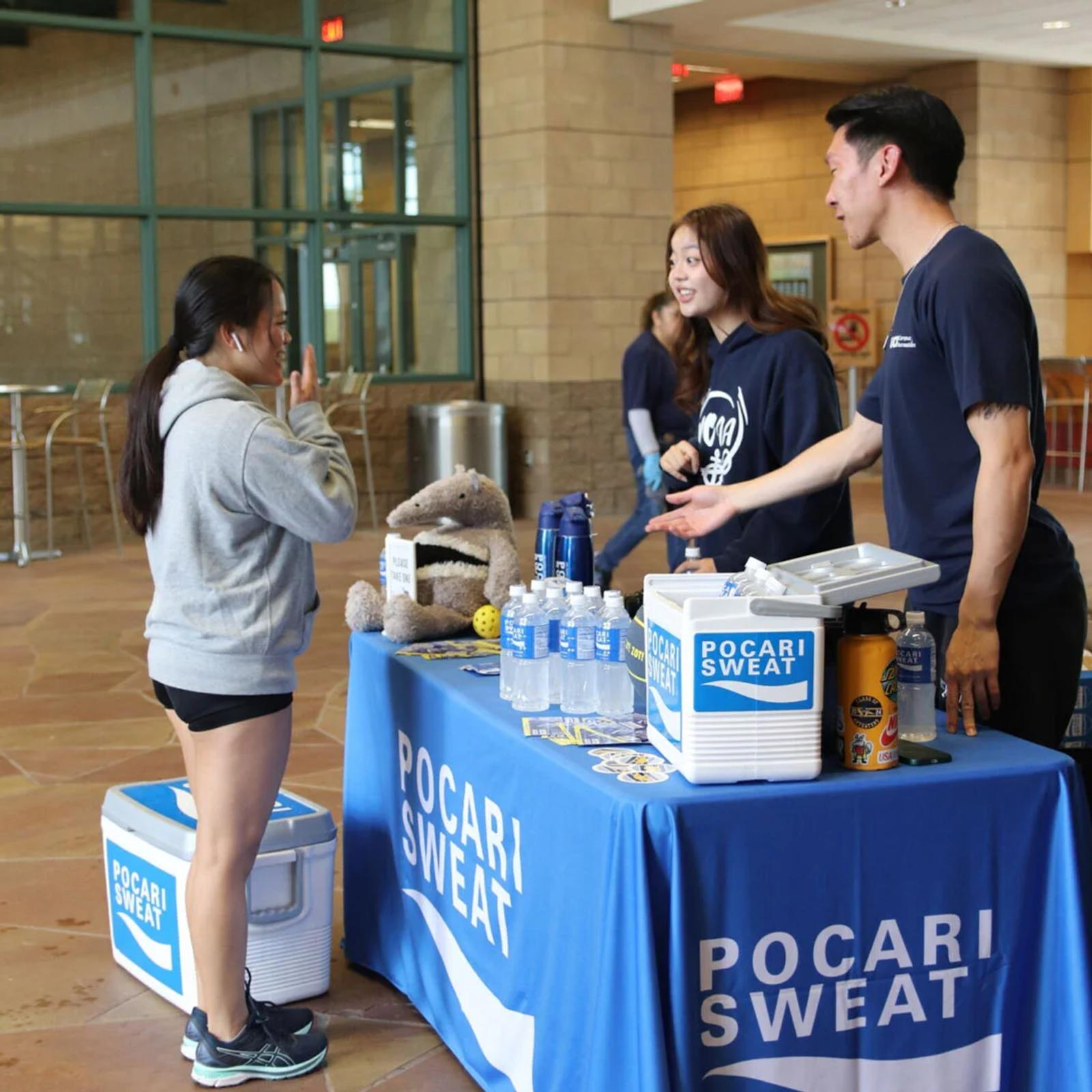 Product sampling booth 