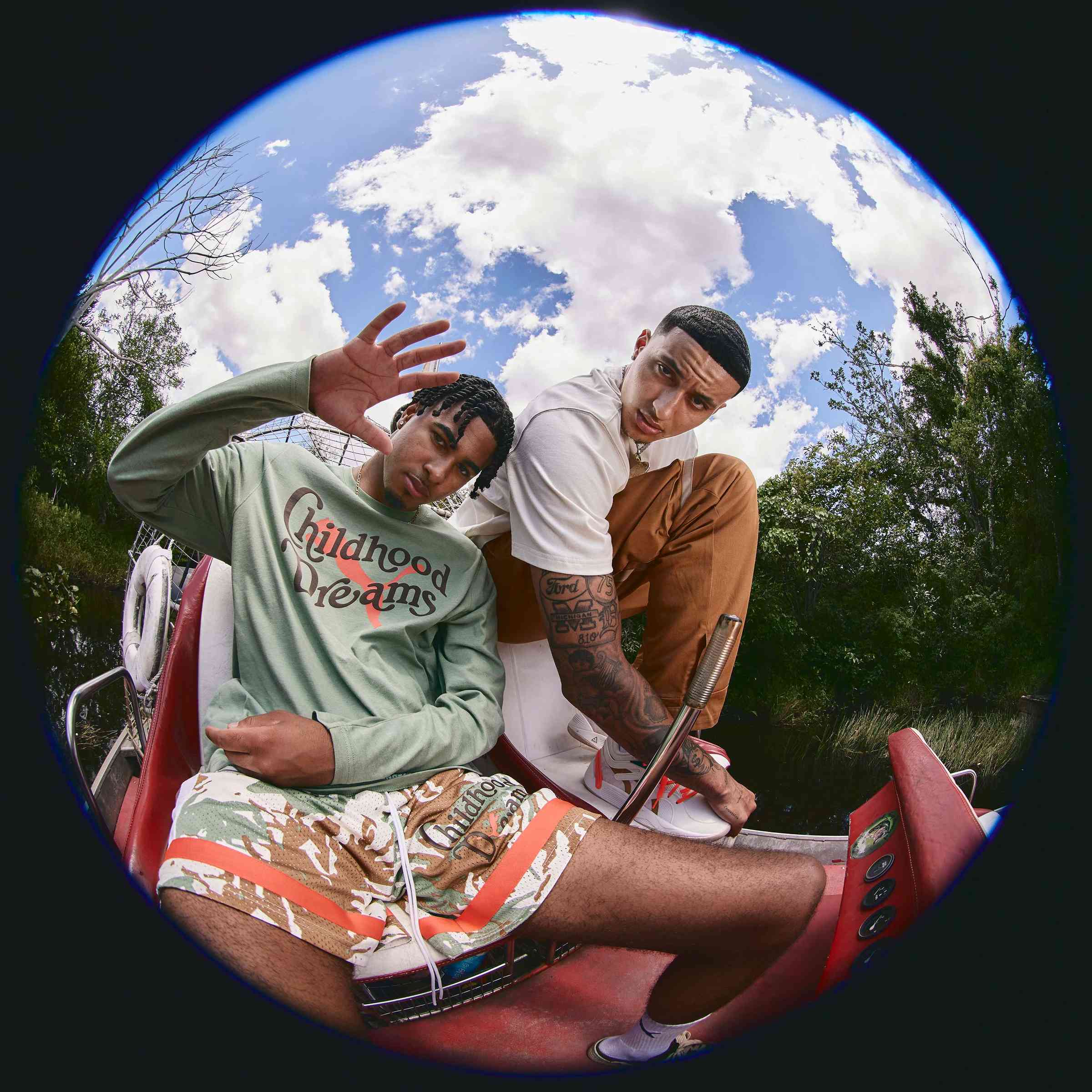 Kyle with Model in Extreme Fisheye