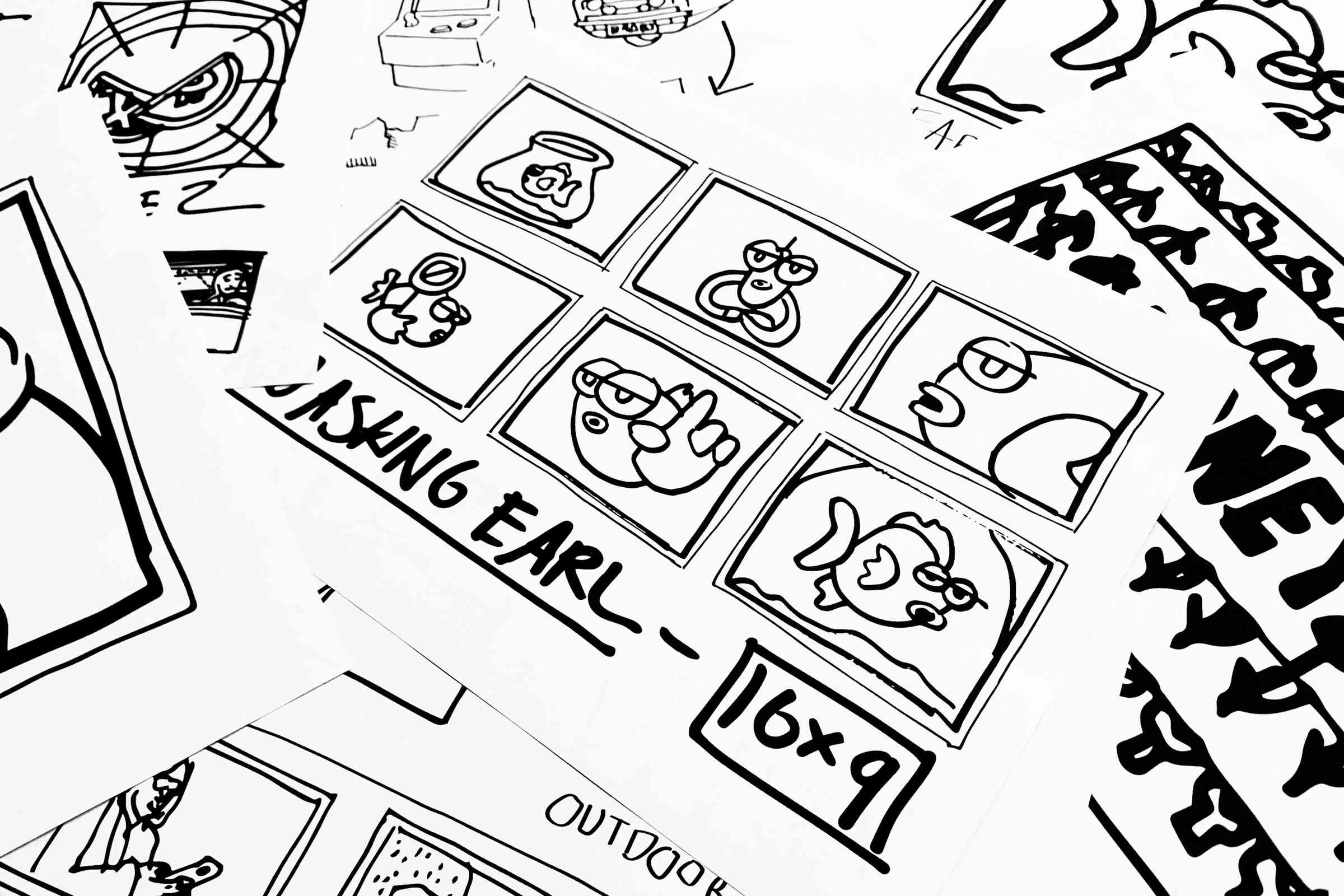 Storyboards for Earl