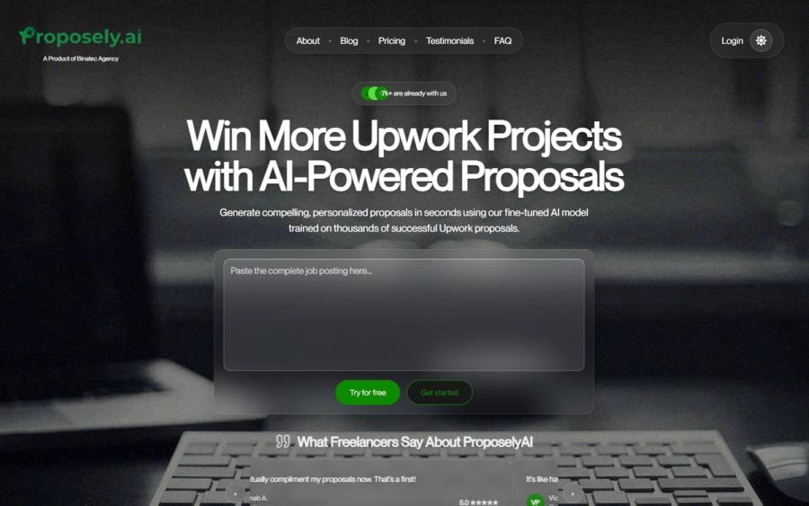 Proposely AI website