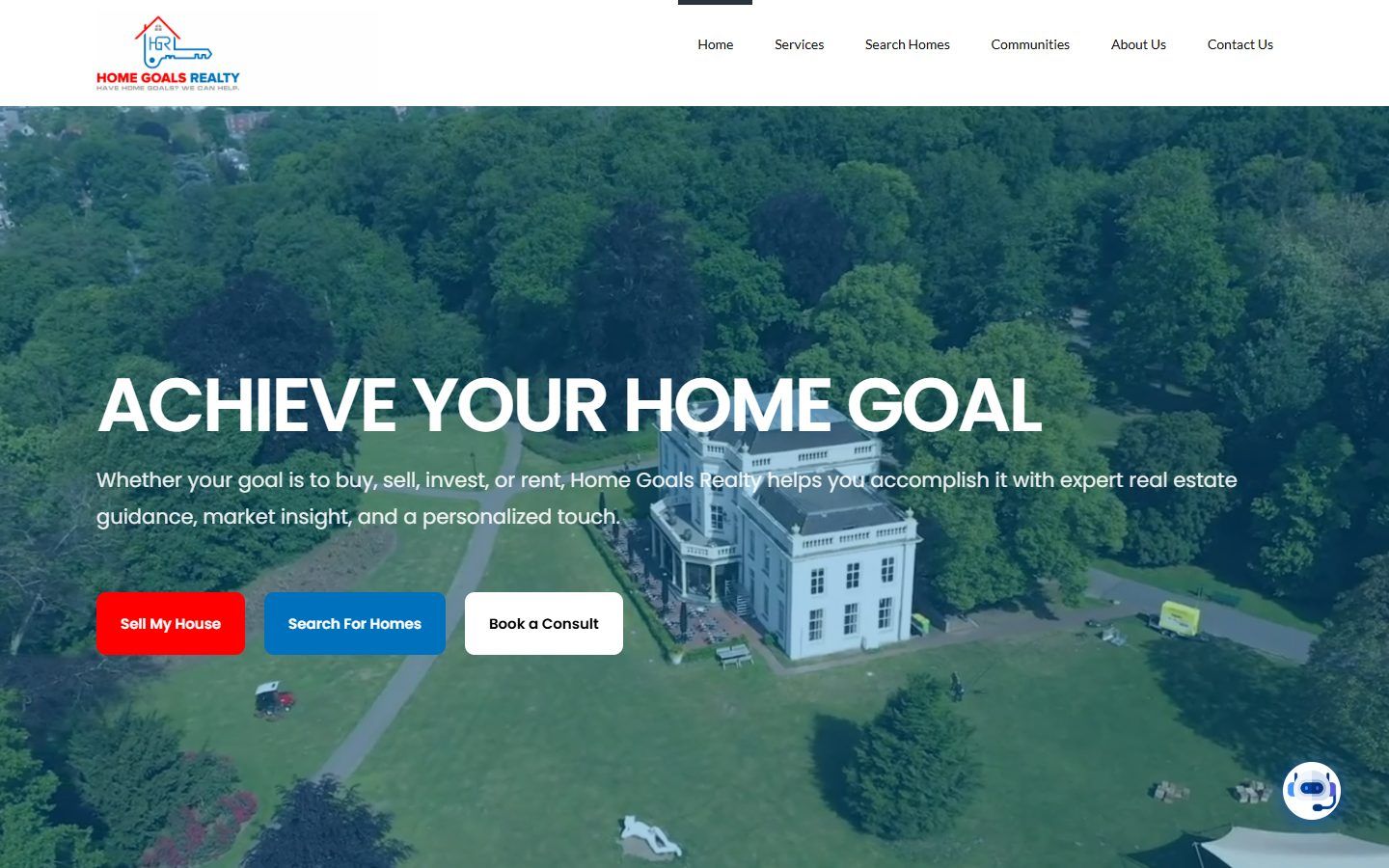 Home Goals Realty: Real Estate Agency Website