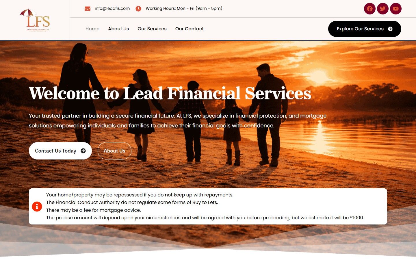 Lead Financial Services — Finance Website