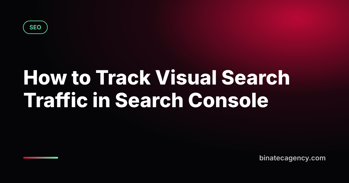 Branded cover reading How to Track Visual Search Traffic in Search Console