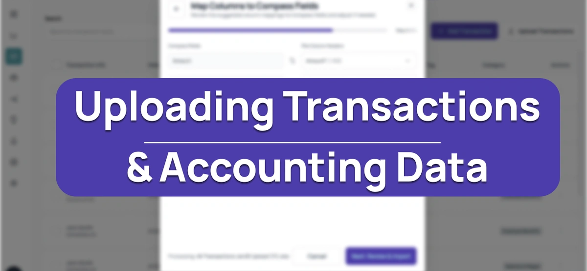 Uploading Transactions & Accounting Data