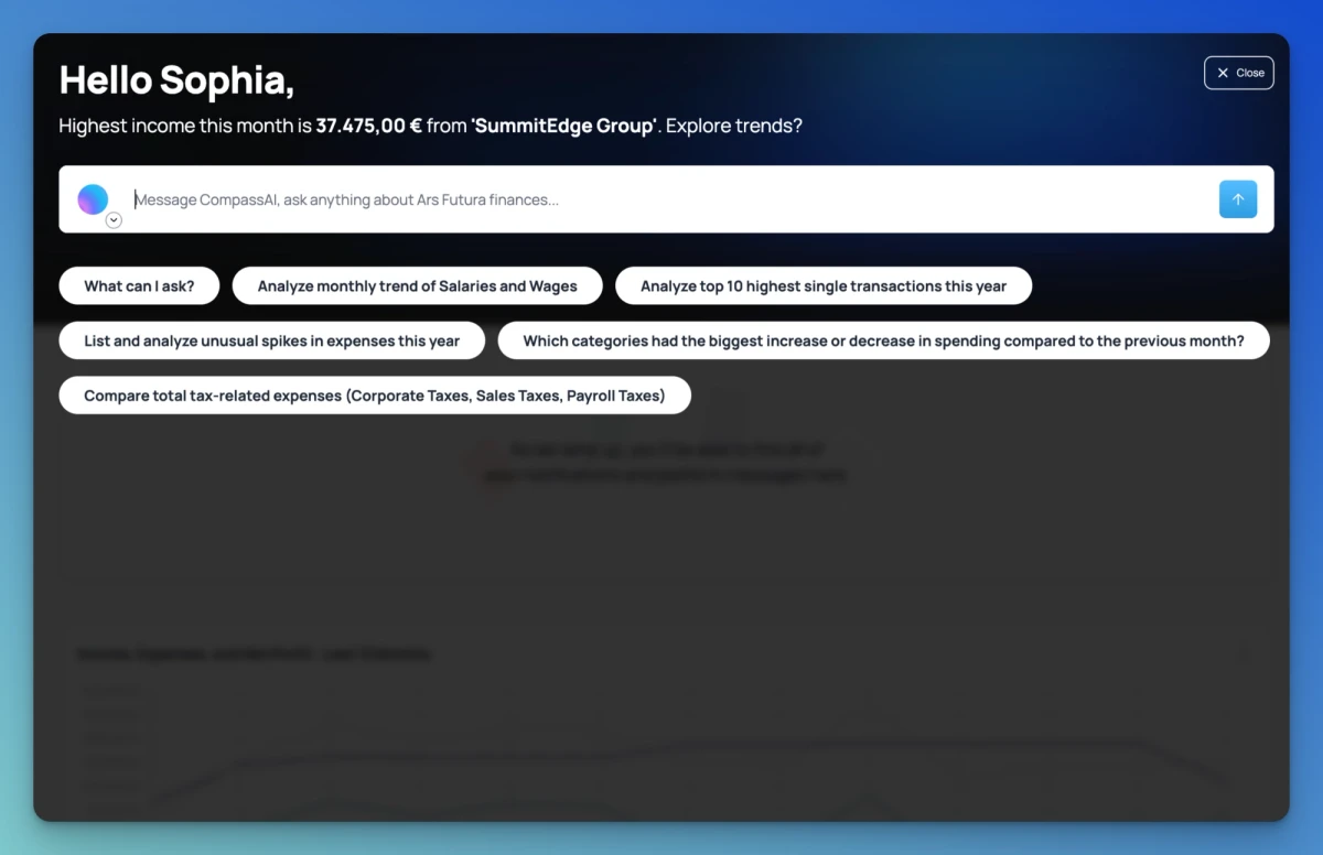 ai assistant for the finance questions