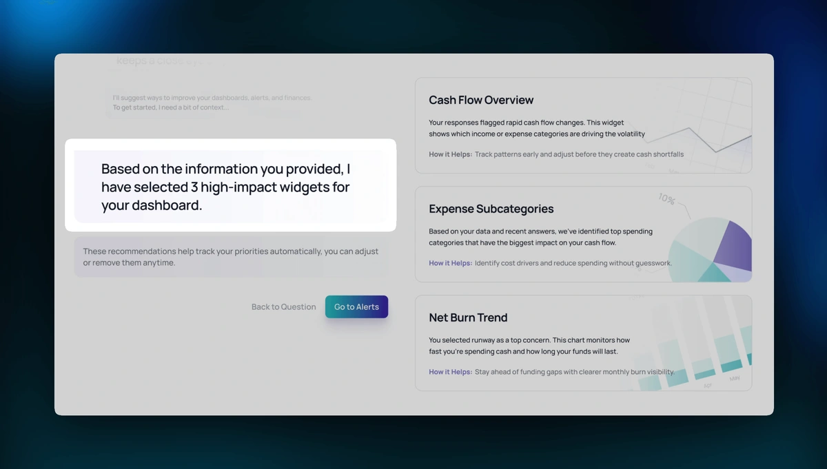 Work with an AI CFO that gets smarter about your business