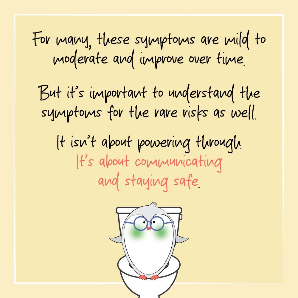 Be aware of the symptoms for GLP-1 therapy-related risks and side effects.