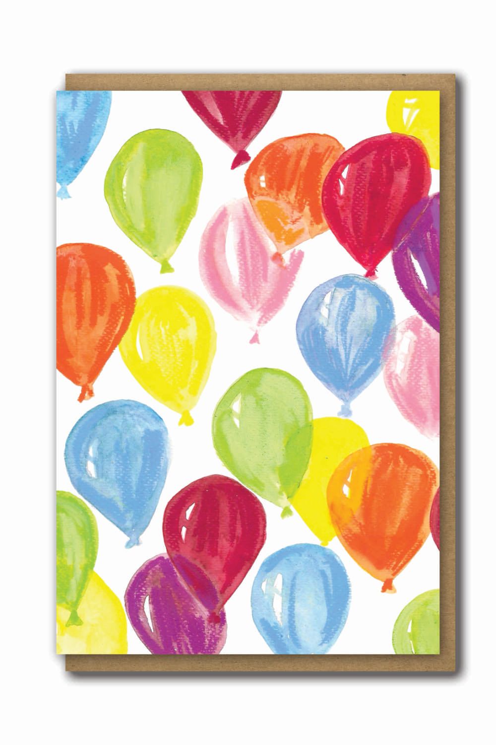 Greeting Card Bird Balloons