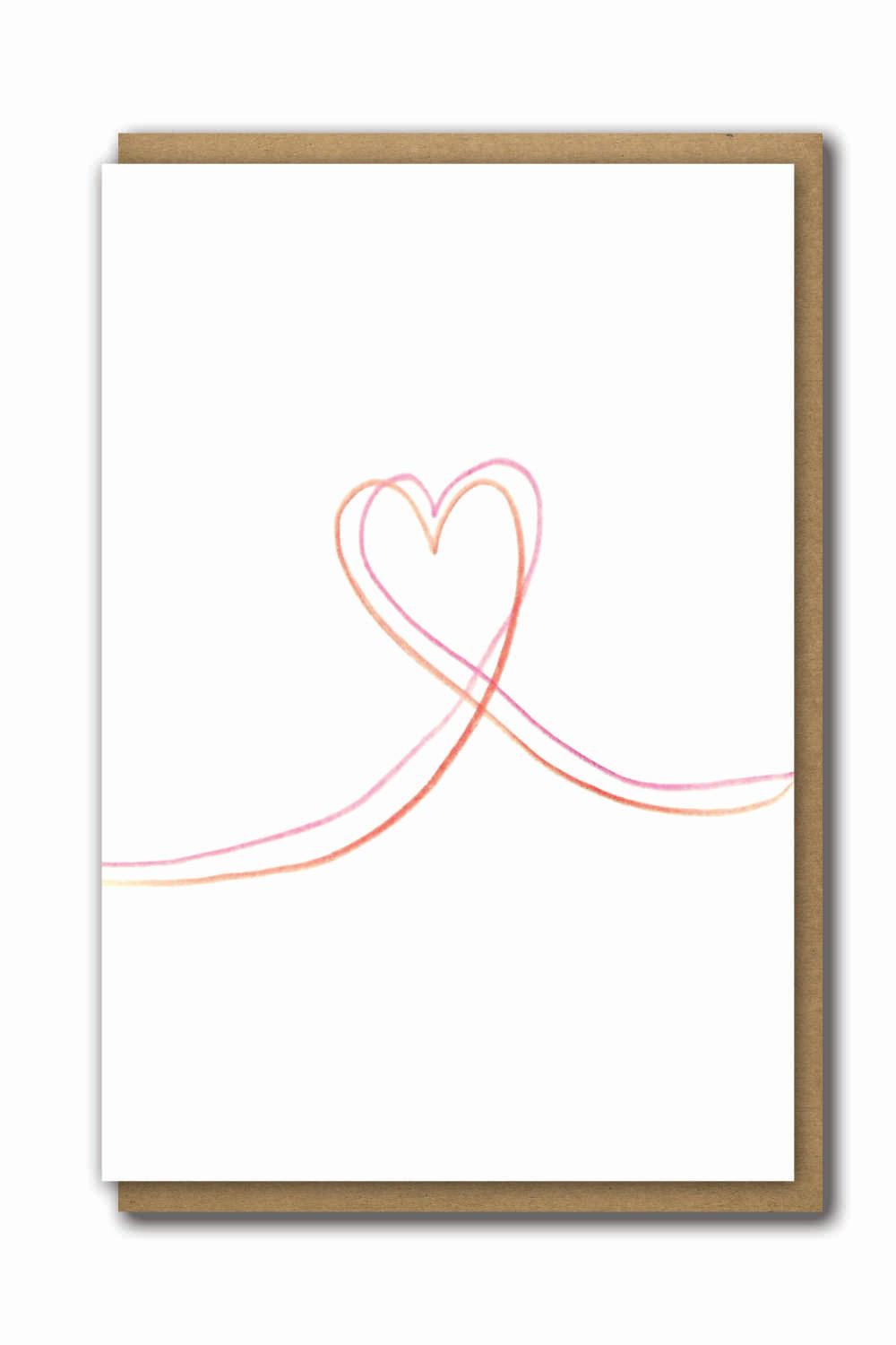 Greeting Cards Valentines Heart Lines