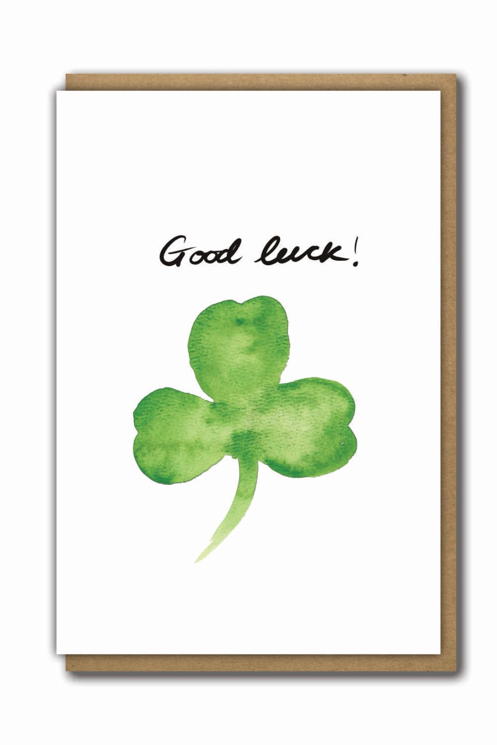 Greeting Cards Good Luck Shamrock