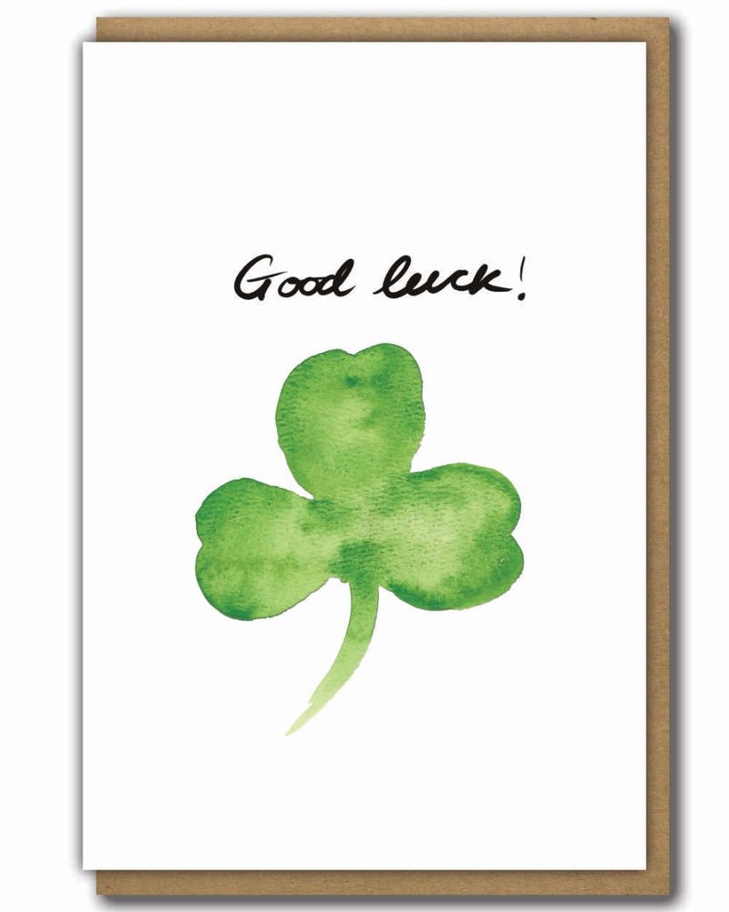 Greeting Cards Good Luck Shamrock