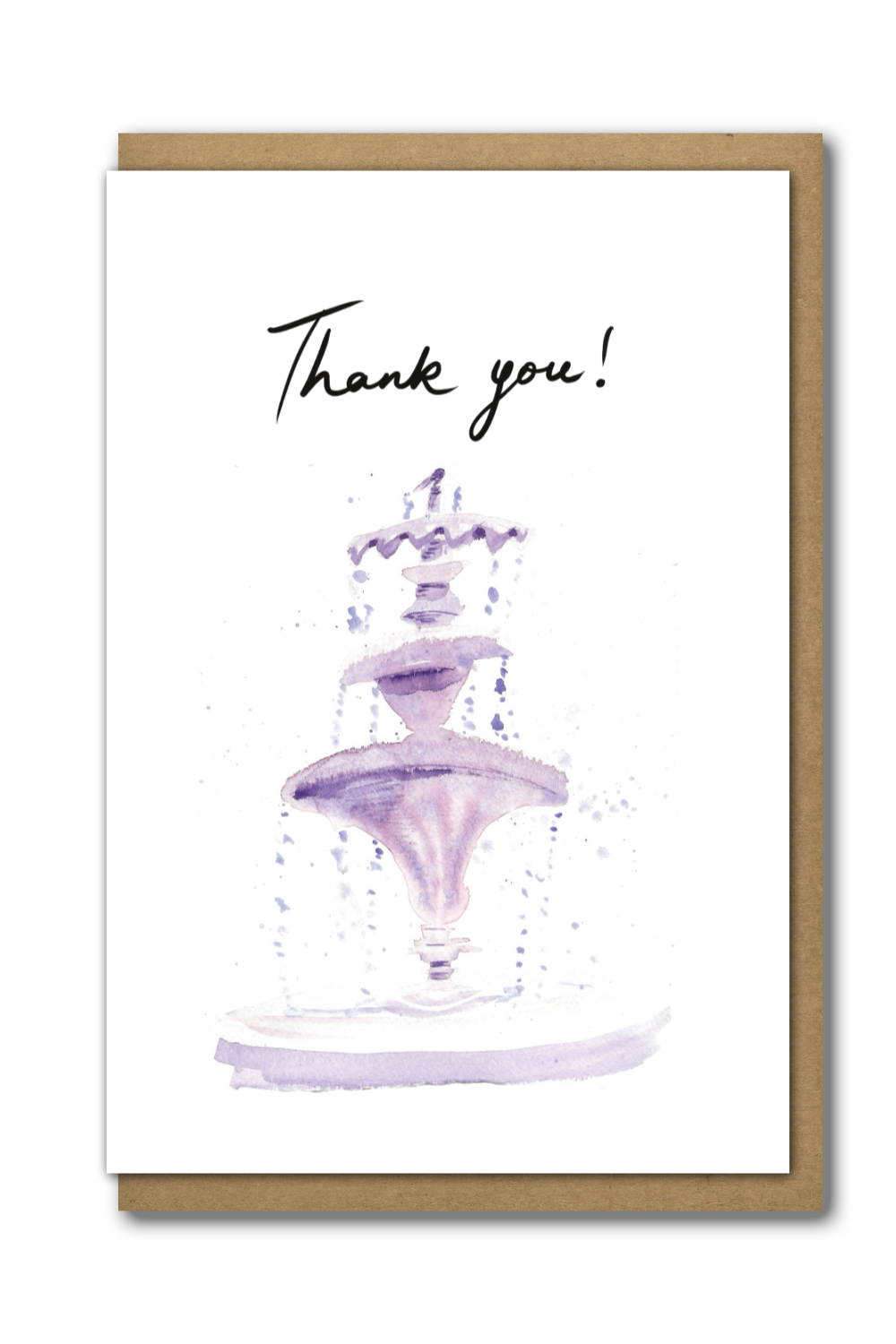 Greeting Card Thank You Fountain