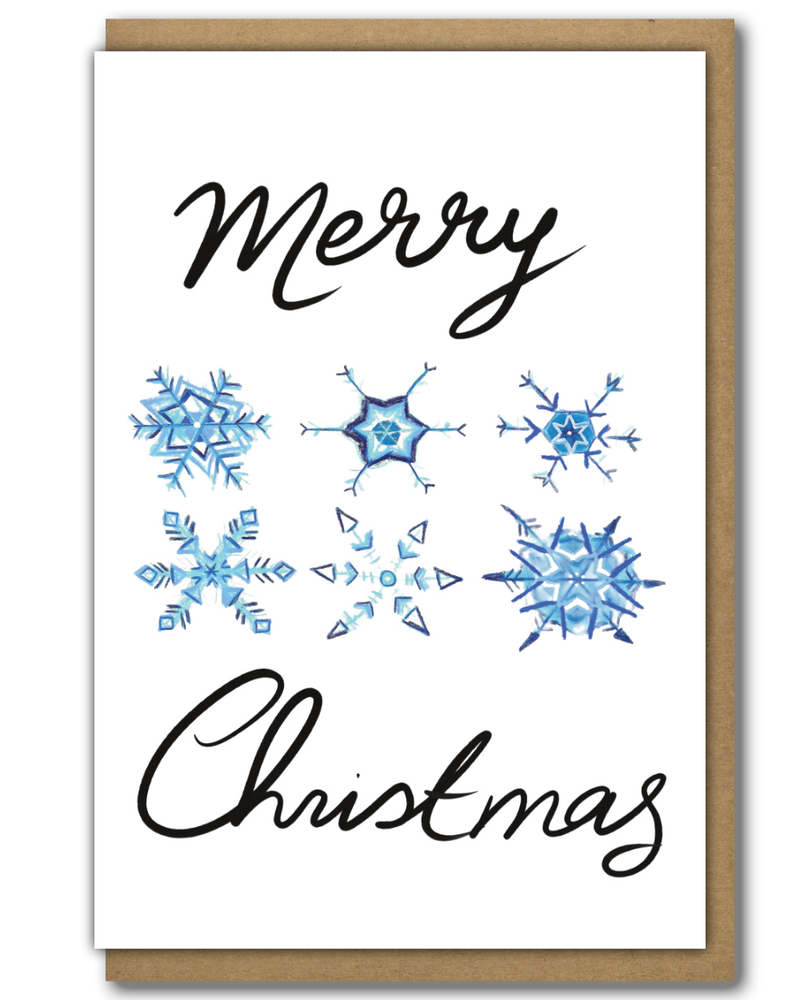 Greeting Card Christmas Snowflakes