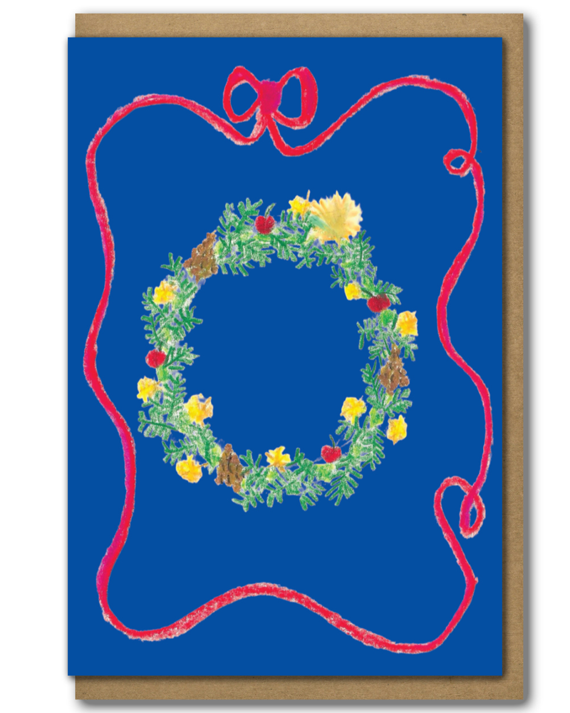 Greeting Card Christmas Wreath