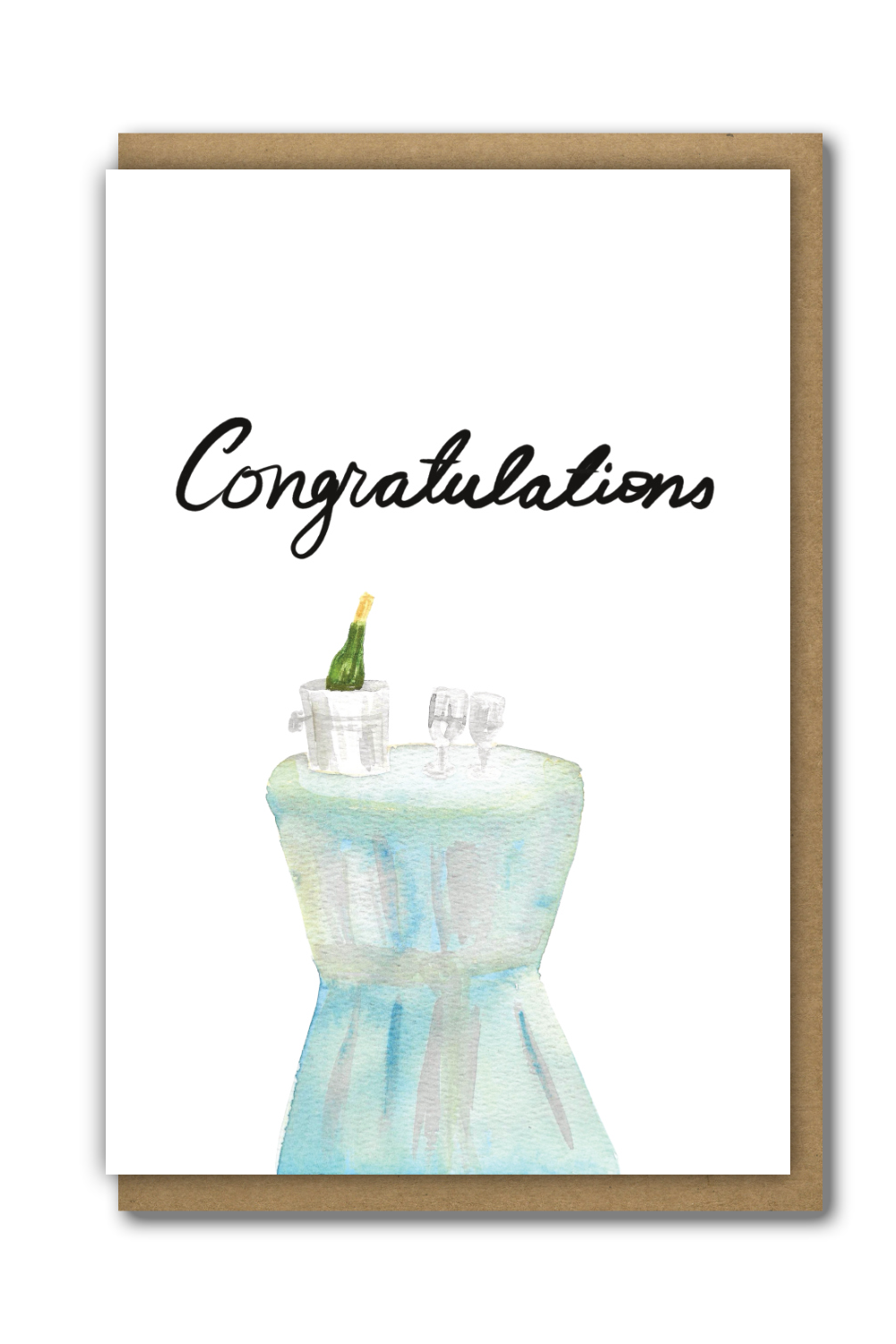 Greeting Card Congratulations Champagne