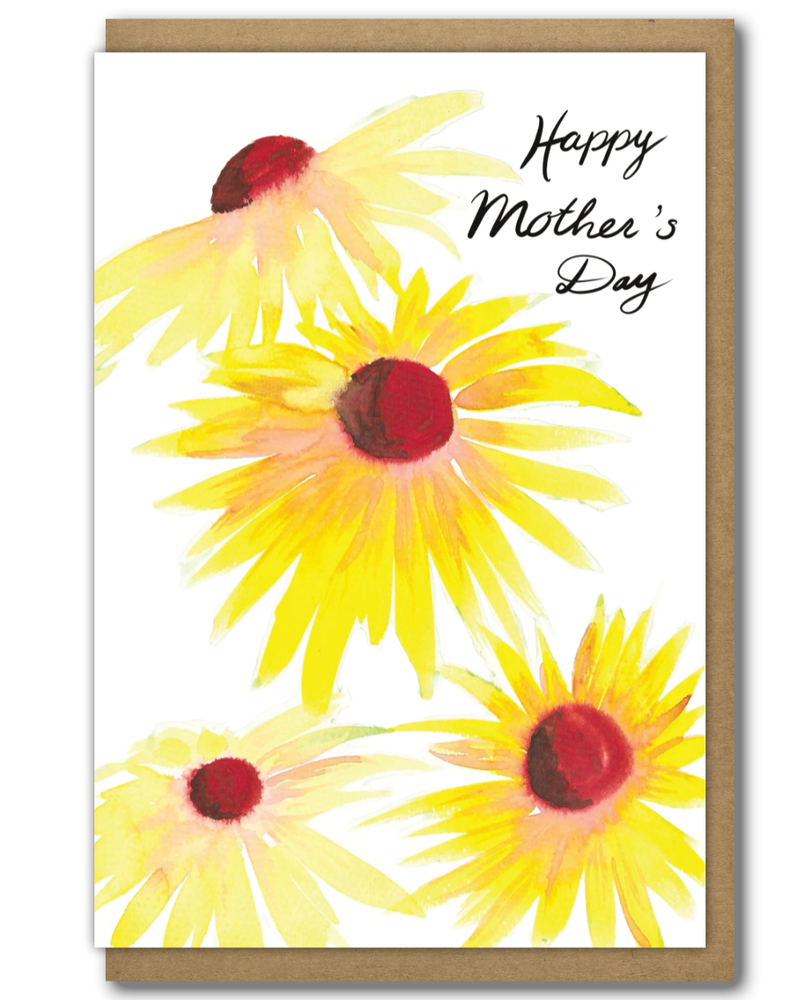 Greeting Card Mothers Day Cone Flowers
