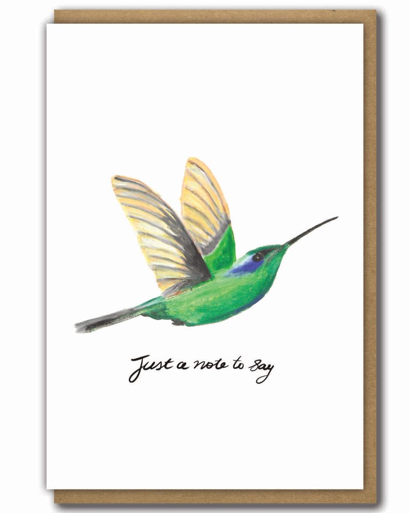 Greeting Cards Humming Bird Note