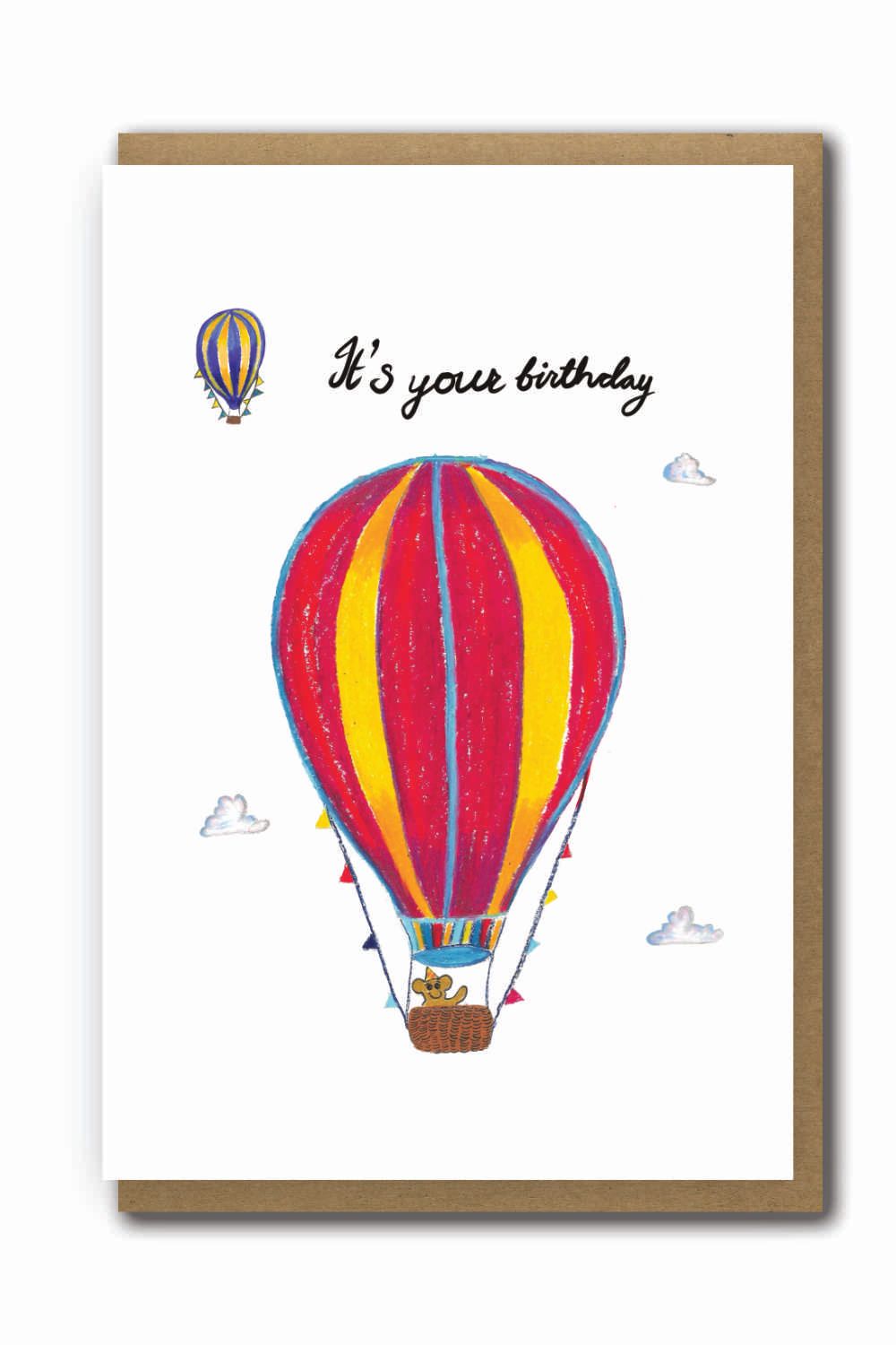 Greeting Cards Birthday Hot Air Balloon
