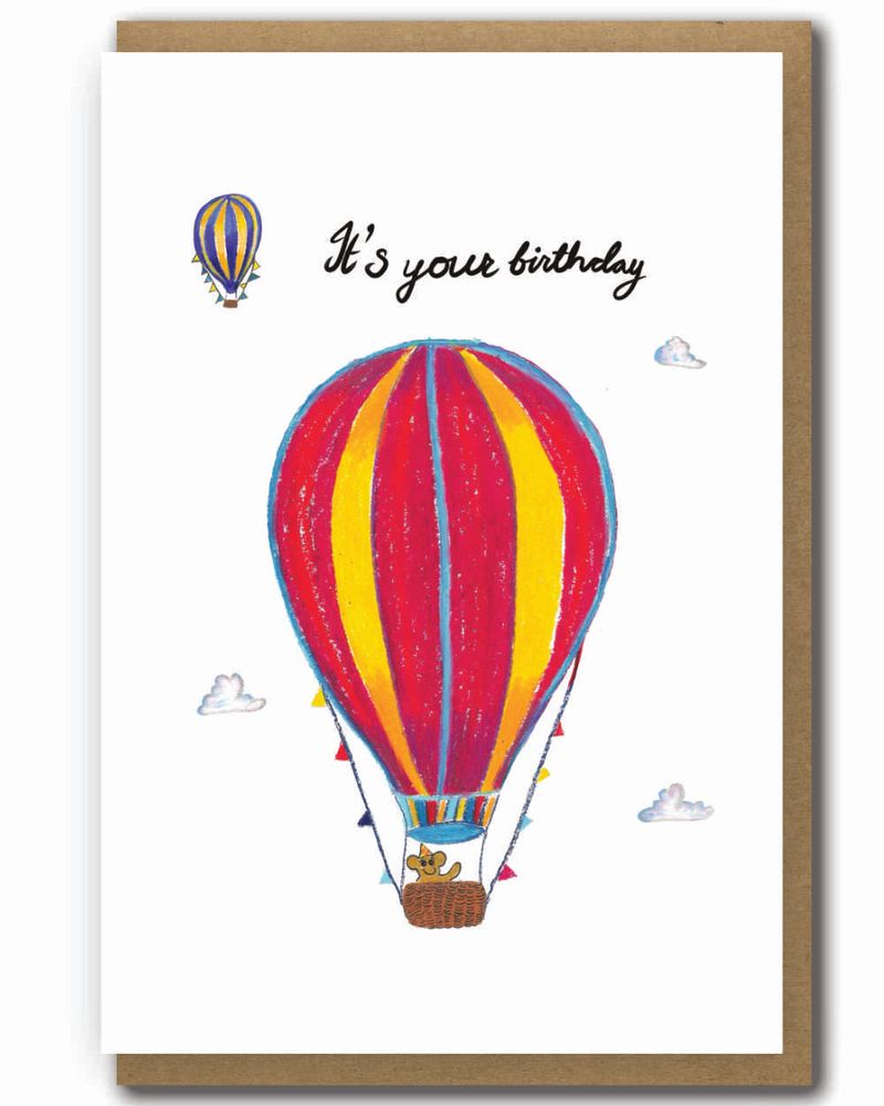 Greeting Cards Birthday Hot Air Balloon