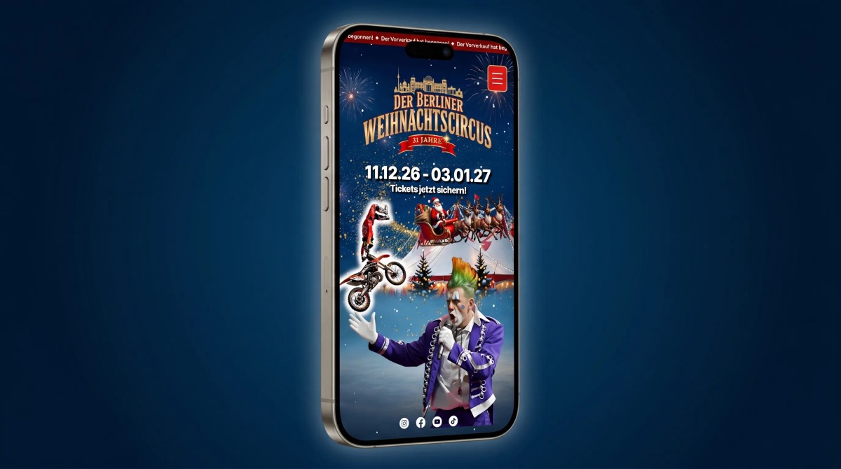 Der Berliner Weihnachtscircus Mobile Ansicht