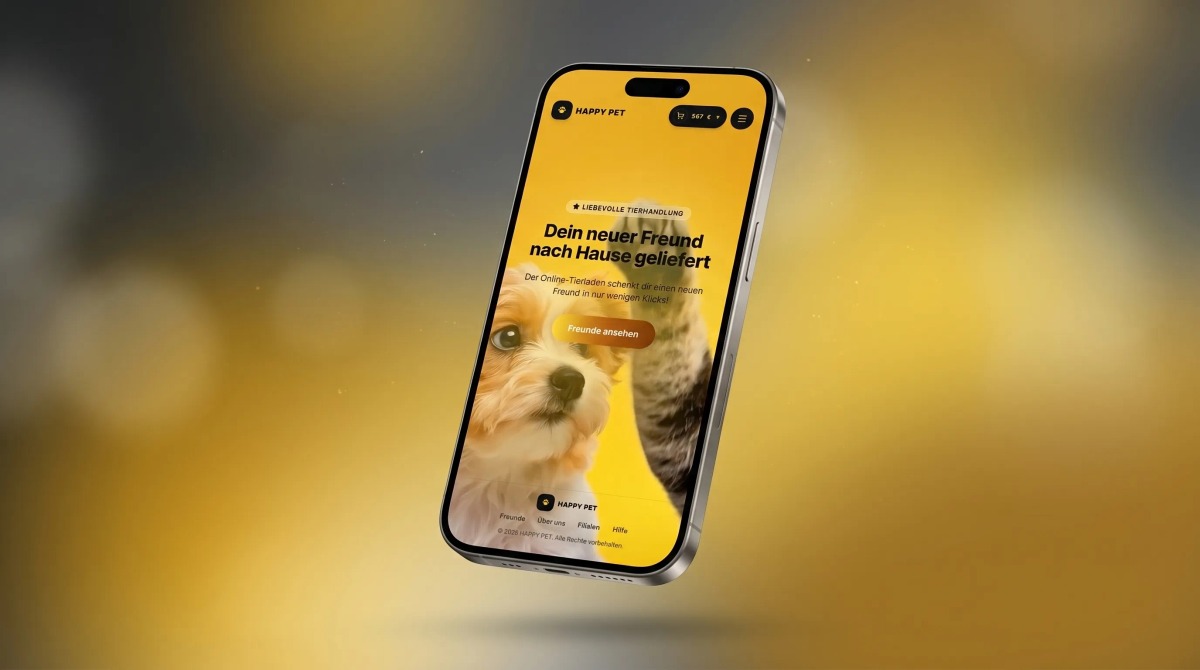 HAPPY PET – Liebevolle Online-Tierhandlung Mobile Ansicht