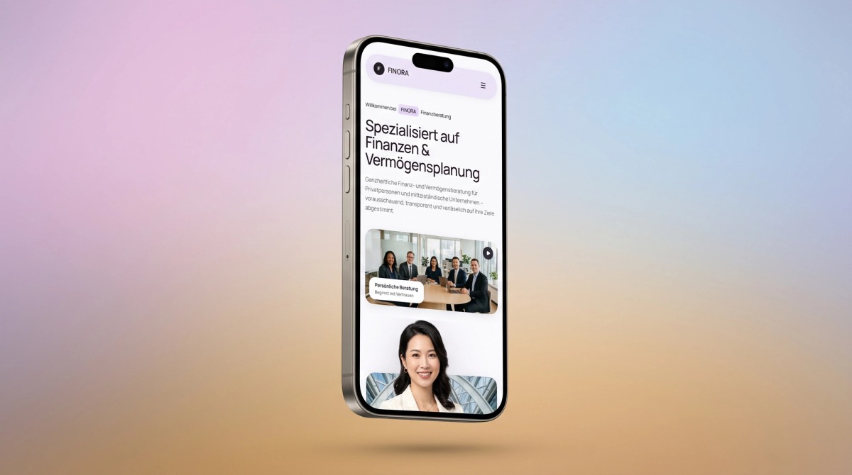 FINORA – Finanz- & Vermögensberatung Mobile Ansicht