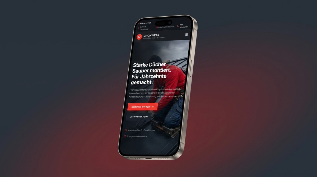 Dachwerk – Кровельные и строительные работы Mobile Ansicht