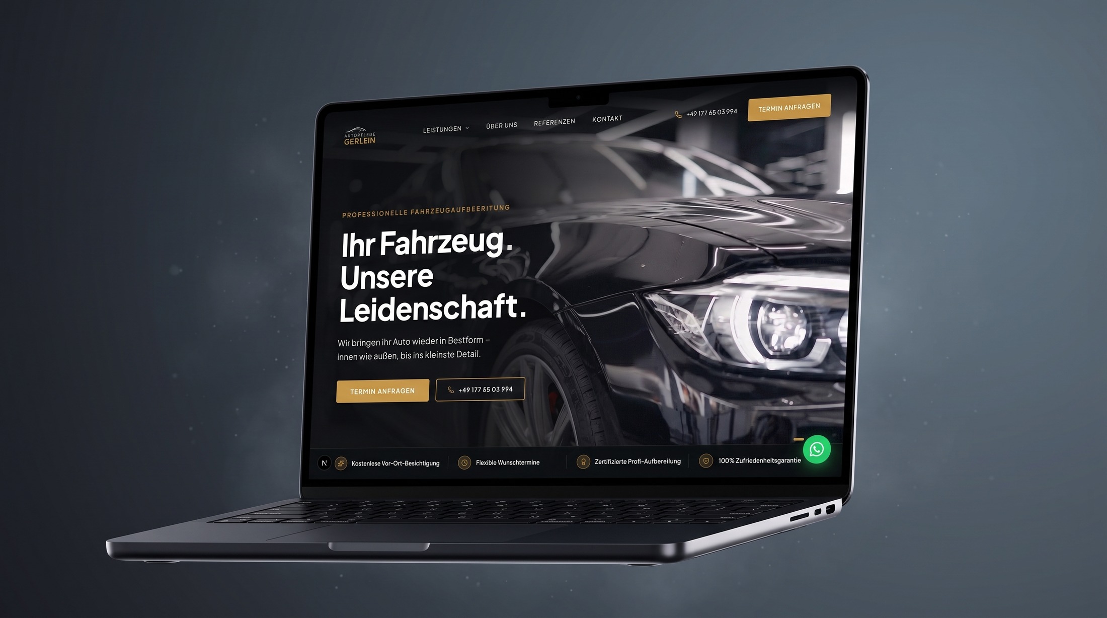 Autopflege Gerlein – Детейлинг автомобилей Desktop Ansicht
