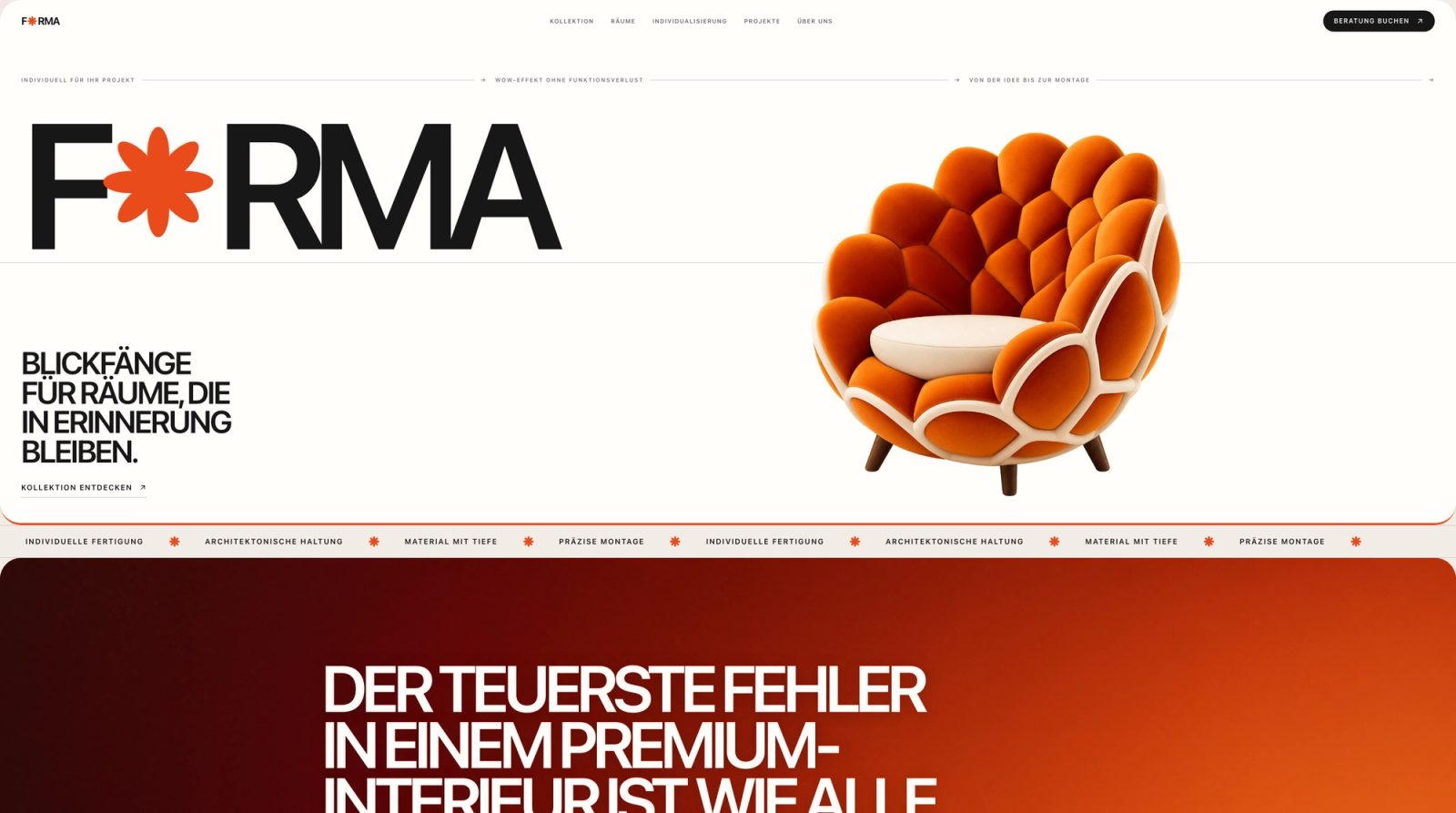 FORMA — Möbelobjekte für Räume mit Charakter
