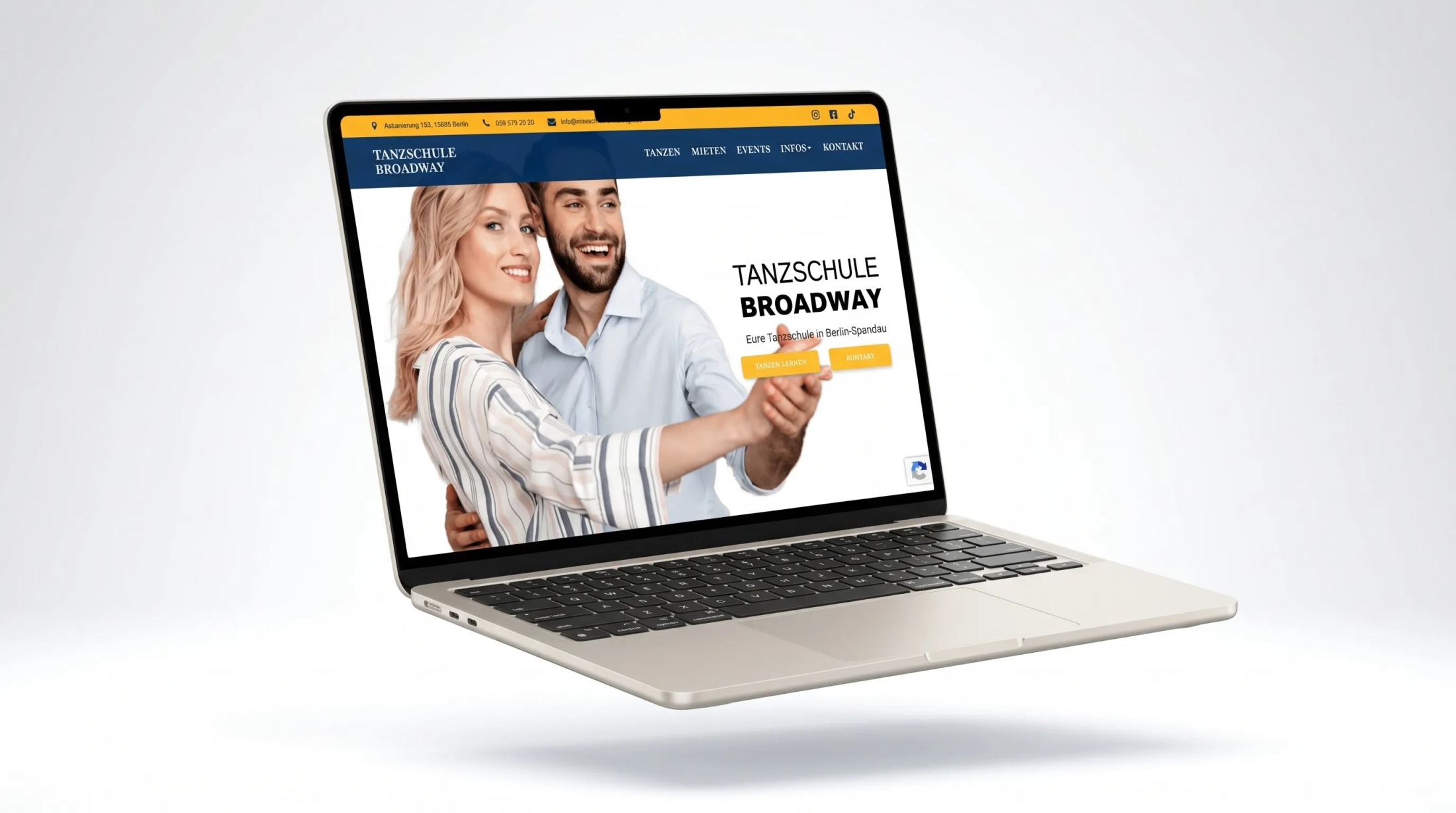 Tanzschule Broadway Desktop Ansicht