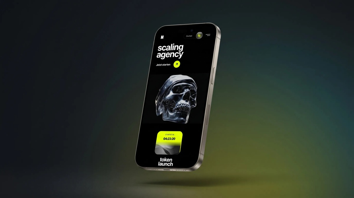 Scaling Agency – Krypto-Wachstumsplattform Mobile Ansicht