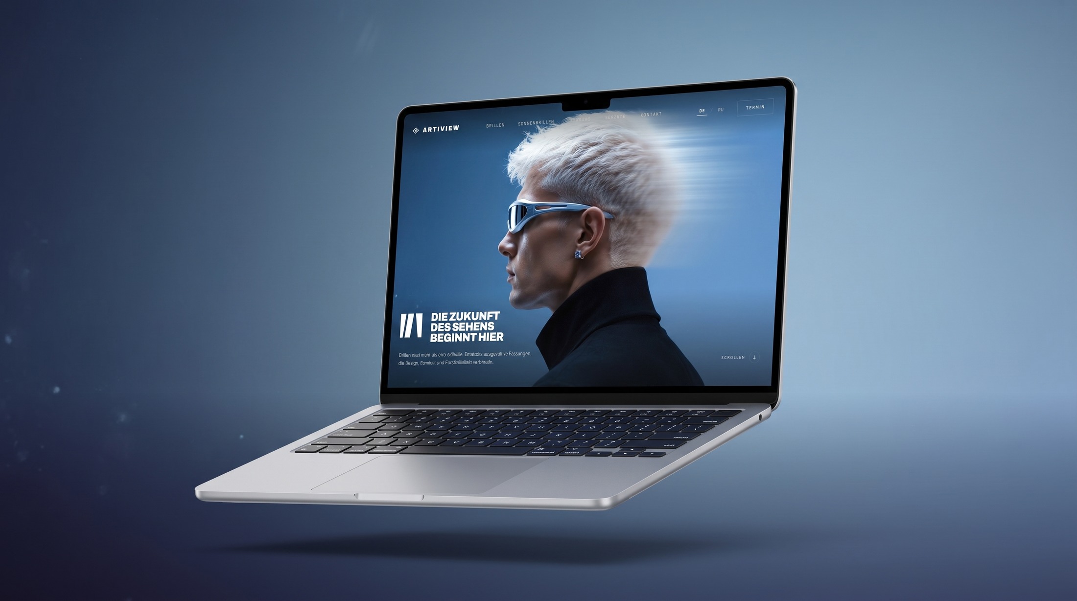 VisionAir – Futuristische Designbrillen Desktop Ansicht