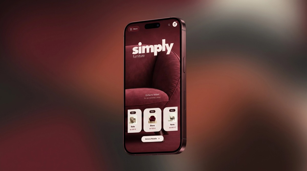 Simply Furniture – Premium Möbel-Shop Mobile Ansicht