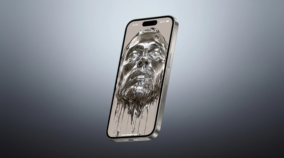 Liquid Chrome – Kinetisches 3D-Showcase Mobile Ansicht