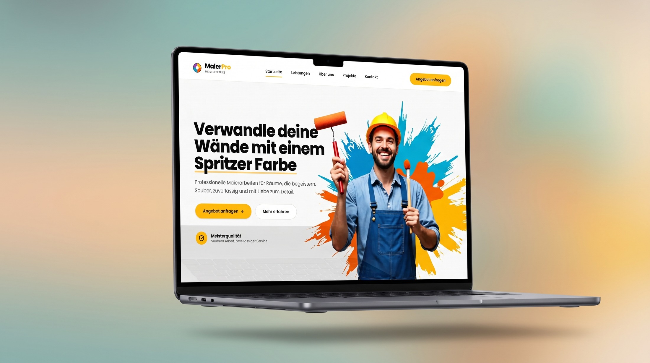 MalerPro – Малярные и лакокрасочные работы Desktop Ansicht