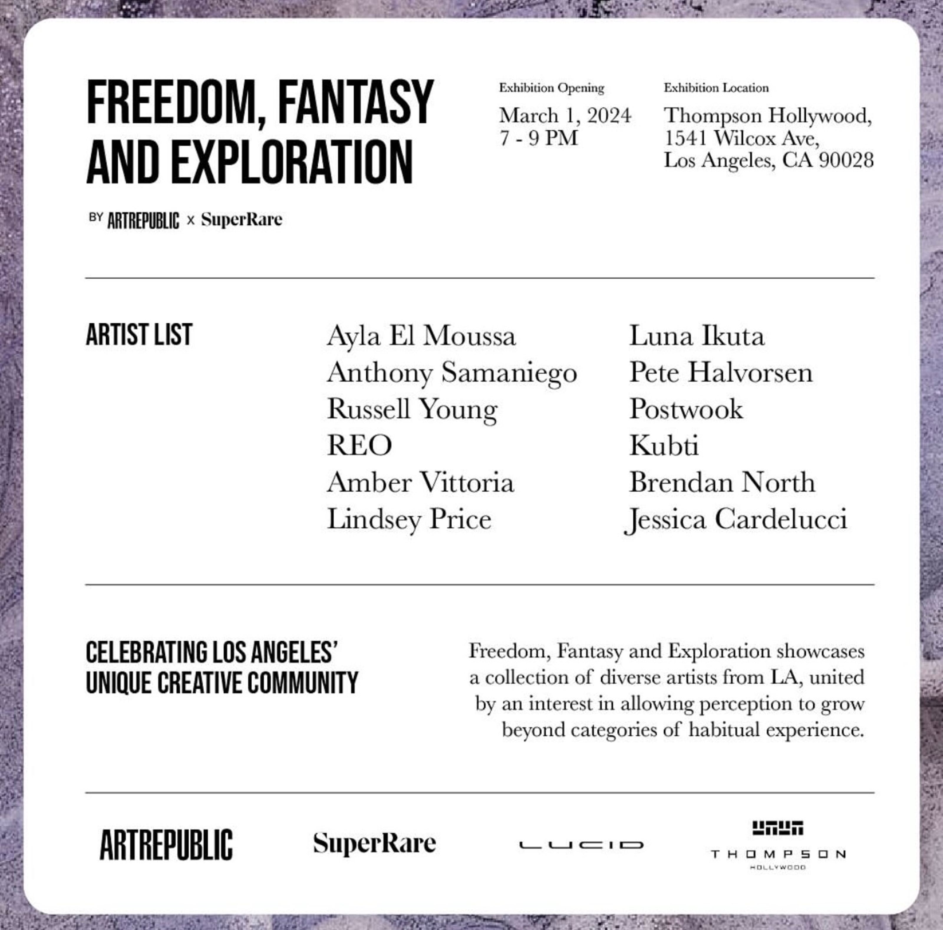 Freedom, Fantasy and Exploration exhibition view 1
