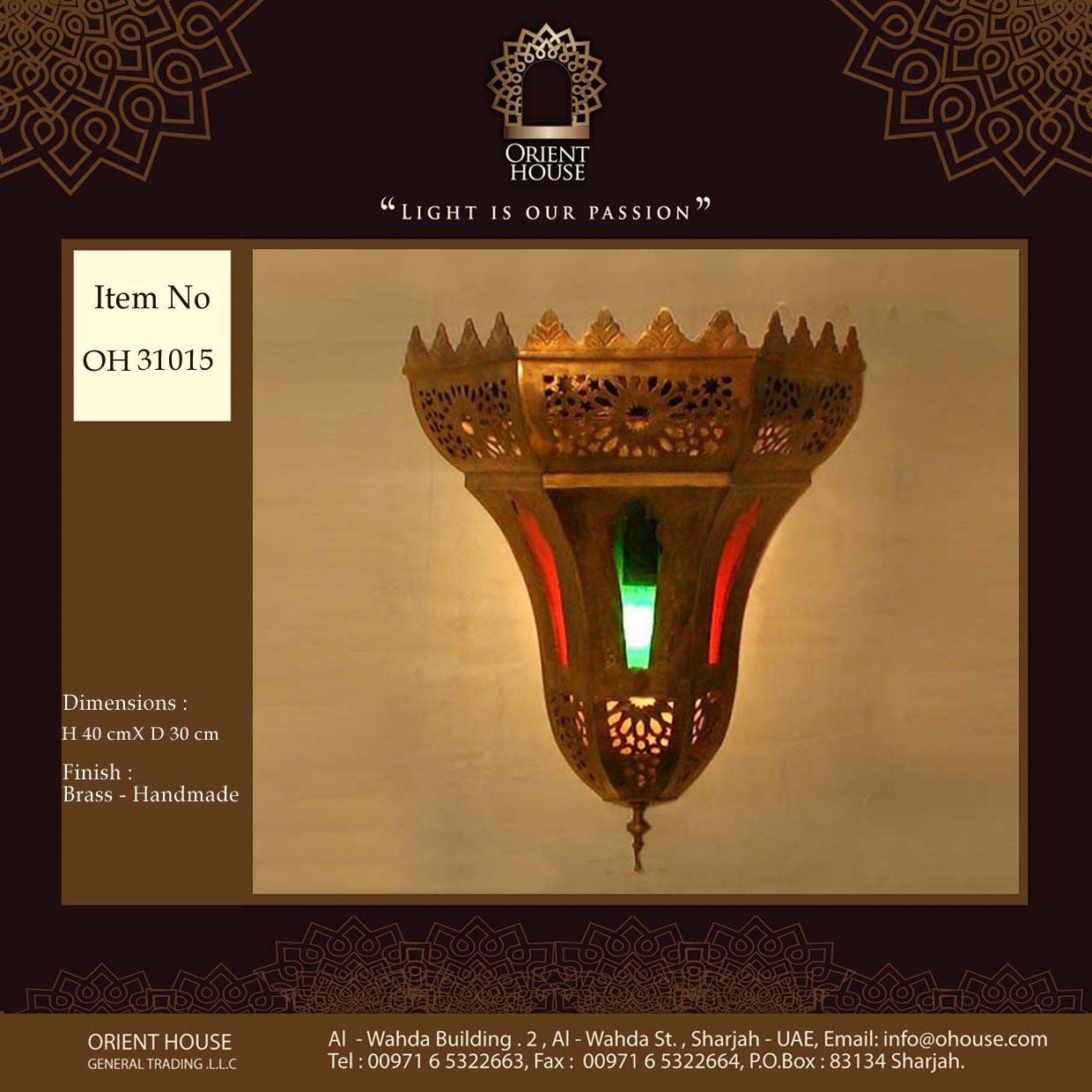Oriental Wall Lights