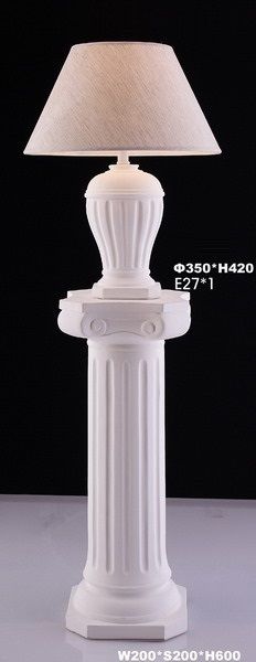 Plaster Table & Floor Lamps