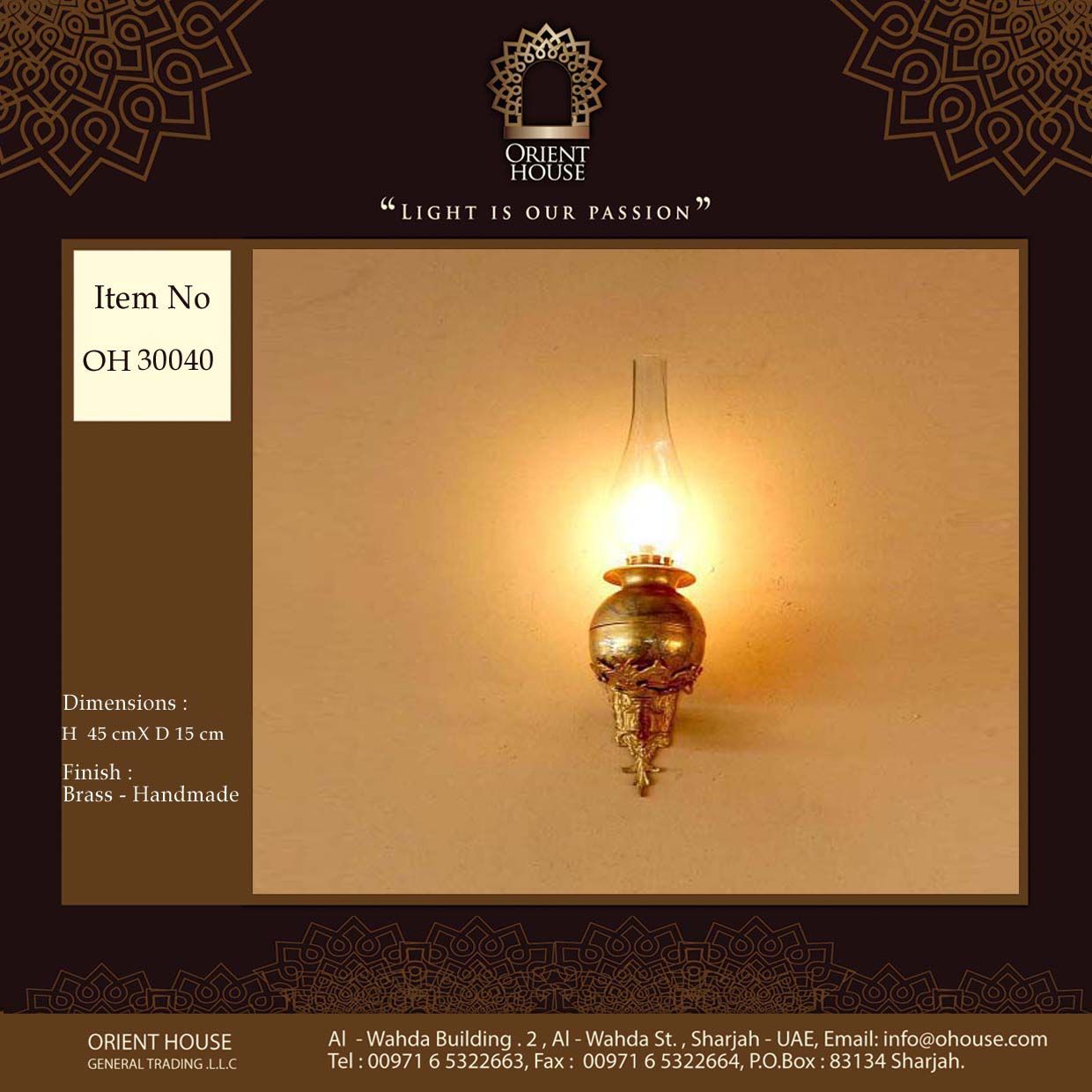 Oriental Wall Lights