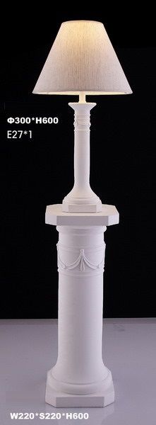 Plaster Table & Floor Lamps