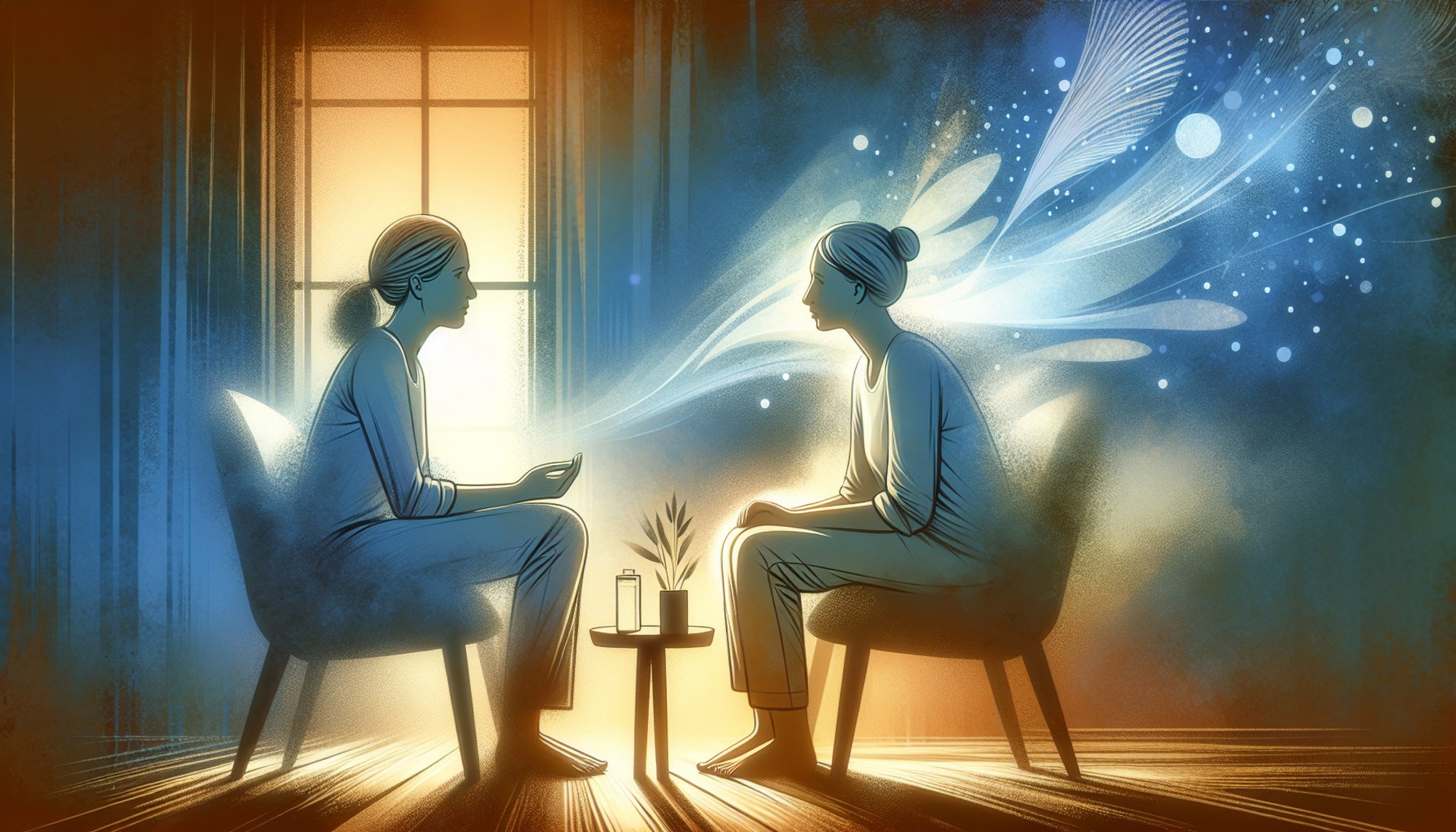 Illustration af psykologisk støtte