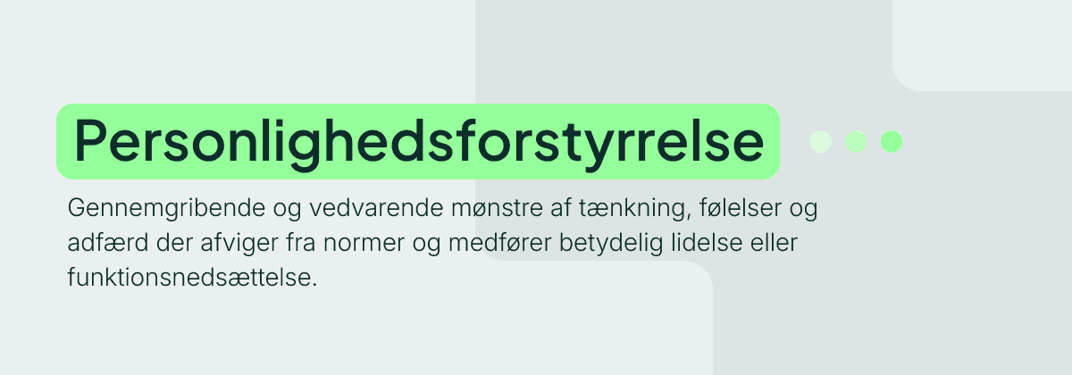 Personlighedsforstyrrelse
