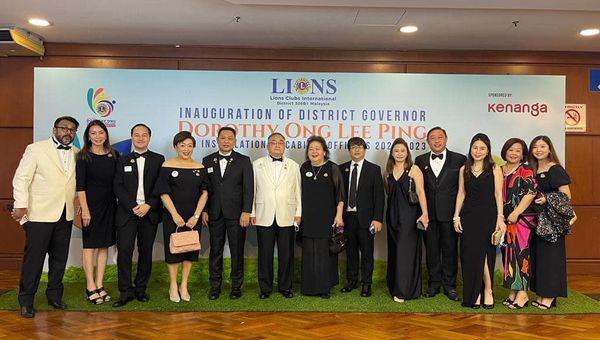 Inauguration of District Governor Ong Lee Ping