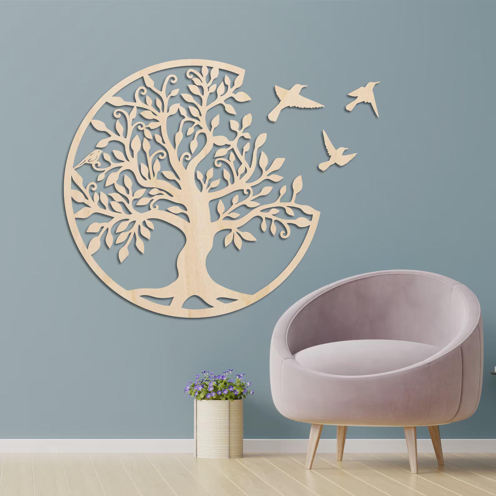 Laser Cut Tree of Life Wall Art 