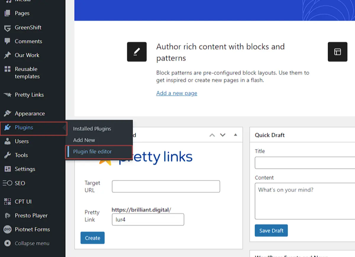disable wordpress file editor inside the wp-config.php found in Appearance to improve wordpress security