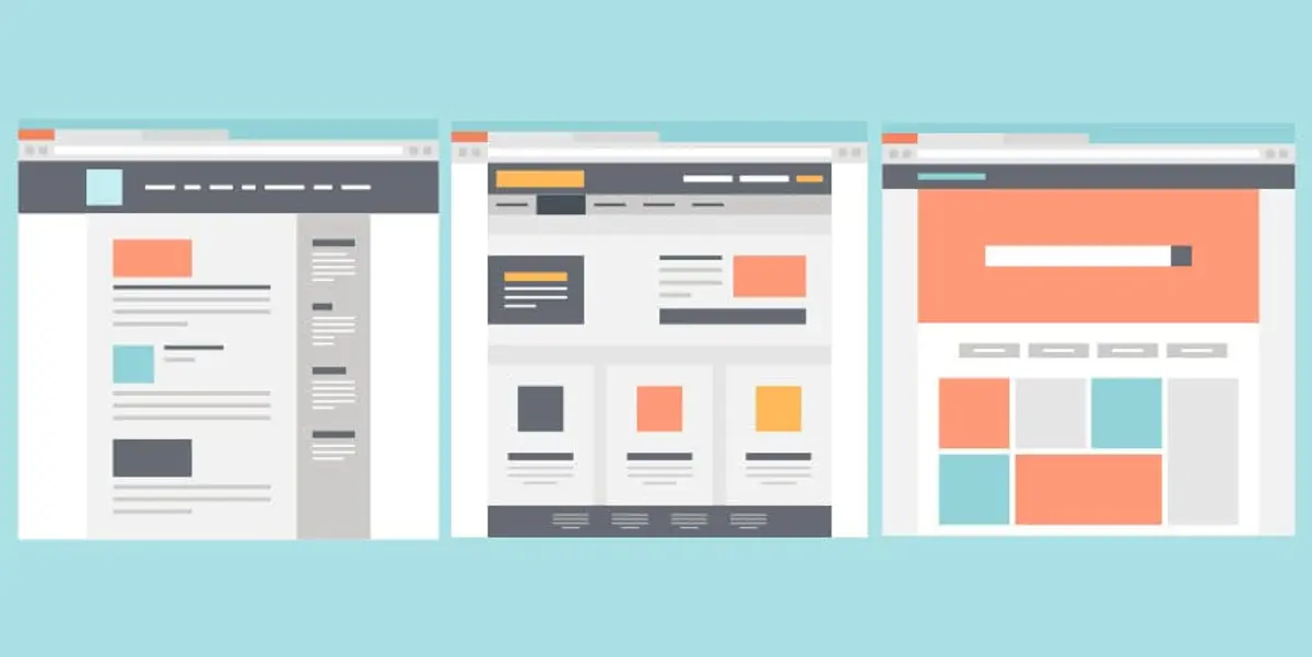 different website layouts for different industries