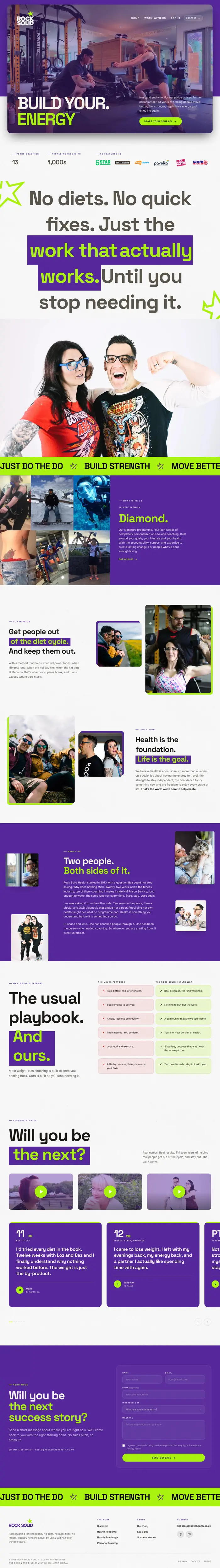 Rock Solid Health — the new website